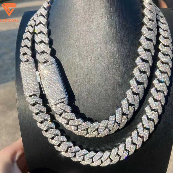 new fashion design ice out moissanite diamond 20 mm cuban chain men's rap singer hip-hop moissanite necklaces, Silver
new fashion design ice out moissanite diamond 20 mm cuban chain men's rap singer hip-hop moissanite necklaces, Silver