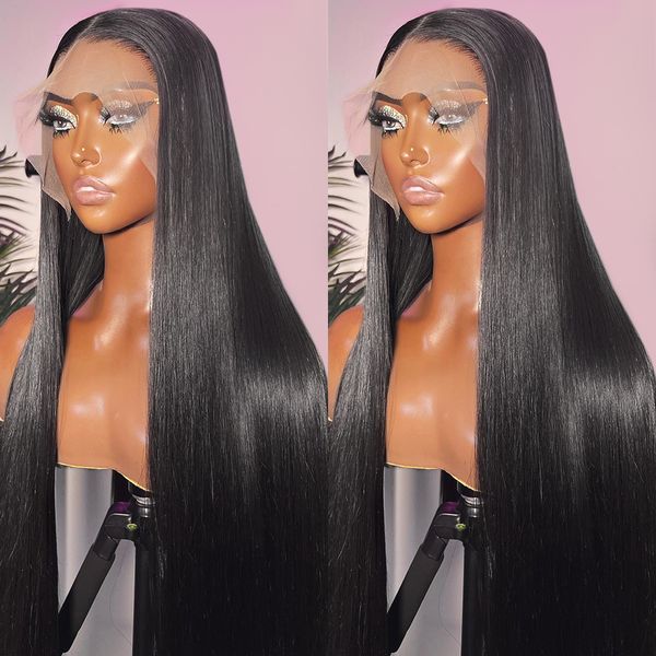 13x6 hd lace front human hair wig pre plucked 30 38inch brazilian bone straight 13x4 lace frontal wigs for women 200% density, Black;brown
13x6 hd lace front human hair wig pre plucked 30 38inch brazilian bone straight 13x4 lace frontal wigs for women 200% density, Black;brown