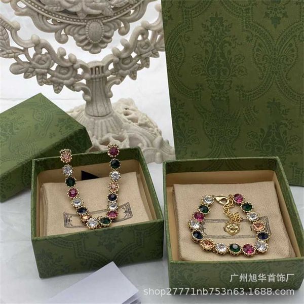 2023 g family/gu family new vintage fashion diamond necklace bracelet versatile simple tiger head and tail, Silver
2023 g family/gu family new vintage fashion diamond necklace bracelet versatile simple tiger head and tail, Silver