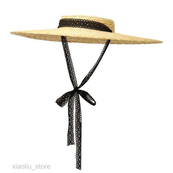 wide brim hats vintage large brim straw hat for women flat summer beach cap shallow crown boater sun hats ribbon tie wicker hatsun block hkd, Blue;gray
wide brim hats vintage large brim straw hat for women flat summer beach cap shallow crown boater sun hats ribbon tie wicker hatsun block hkd, Blue;gray