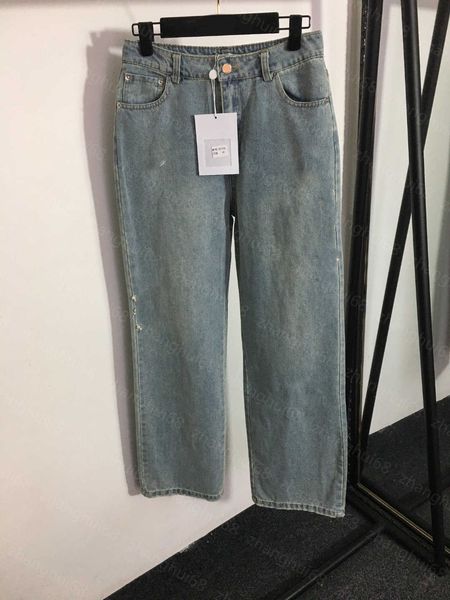 23ss denim jeans designer women jeans womens pants pearl embroidery logo wash made old denim trousers womens clothing, Blue
23ss denim jeans designer women jeans womens pants pearl embroidery logo wash made old denim trousers womens clothing, Blue