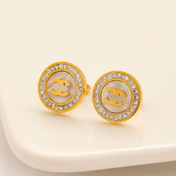 18k gold plated luxury designers letter earring stud famous women fashion style round diamond earring wedding party jewerlry accessory 20sty, Golden;silver
18k gold plated luxury designers letter earring stud famous women fashion style round diamond earring wedding party jewerlry accessory 20sty, Golden;silver