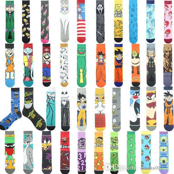 new fashion cotton cartoon pattern anime socks for men and women straight board couple socks mid sleeve 38cm, Black
new fashion cotton cartoon pattern anime socks for men and women straight board couple socks mid sleeve 38cm, Black