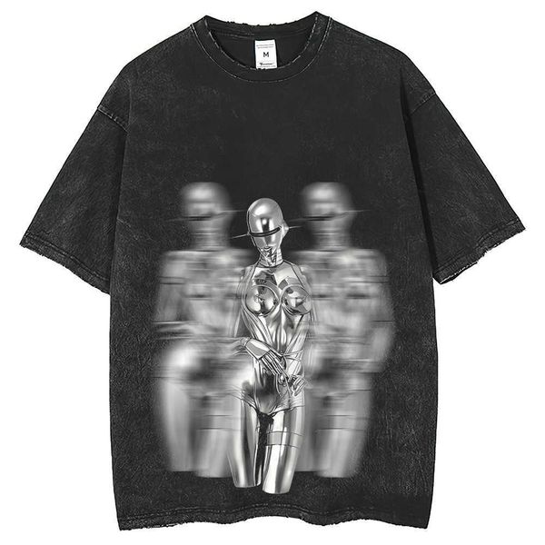 machine metal t-shirt short sleeve washable old edge loose fit t-shirt for men and women breathable printing trend, White;black
machine metal t-shirt short sleeve washable old edge loose fit t-shirt for men and women breathable printing trend, White;black