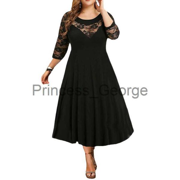 casual dresses womens plus size curve a line party dress round neck 34 length lace sleeve ladies dresses new arrival 2022 vestido formal muj, Black;gray
casual dresses womens plus size curve a line party dress round neck 34 length lace sleeve ladies dresses new arrival 2022 vestido formal muj, Black;gray