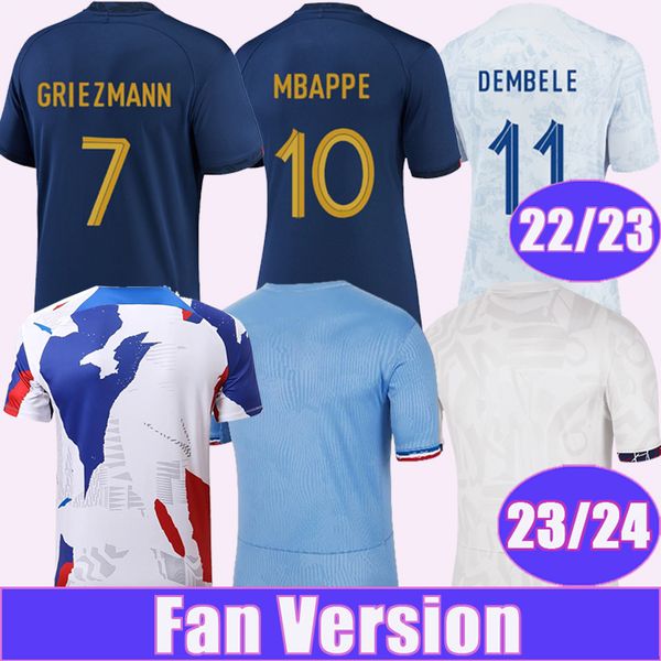 22 23 mbappe giroud griezmann mens soccer jerseys french kante benzema dembele 23 24 home away pre match training football shirts, Black;yellow
22 23 mbappe giroud griezmann mens soccer jerseys french kante benzema dembele 23 24 home away pre match training football shirts, Black;yellow