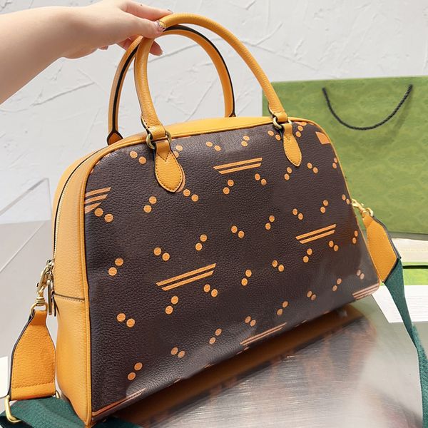 large capacity handbag boston bag travel shoulder bags big letters metal hardware zipper closure removable woven red green shoulder straps w 
large capacity handbag boston bag travel shoulder bags big letters metal hardware zipper closure removable woven red green shoulder straps w