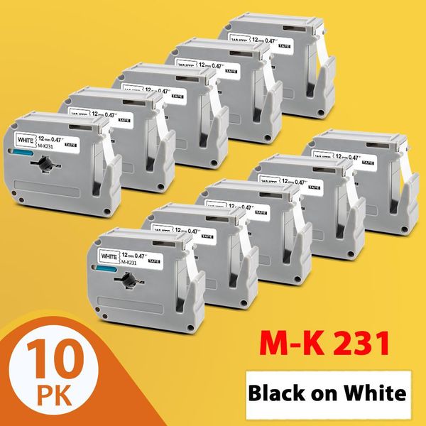accessories 10 pieces black on white mk231 labels for brother 231 231 label tape m tape 12mm labeling tape for brother p touch maker
accessories 10 pieces black on white mk231 labels for brother 231 231 label tape m tape 12mm labeling tape for brother p touch maker
