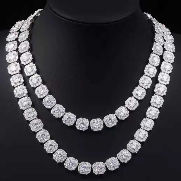 hip hop jewelry 10mm widths925 with cubic moissanite necklace cube tennis chain necklace moissanite tennis chain, Silver
hip hop jewelry 10mm widths925 with cubic moissanite necklace cube tennis chain necklace moissanite tennis chain, Silver