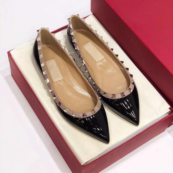 brand women's sandals rivet slippers pointed rivets designer nude color fashion wedding rivets women's flat beach sandals large si, Black
brand women's sandals rivet slippers pointed rivets designer nude color fashion wedding rivets women's flat beach sandals large si, Black