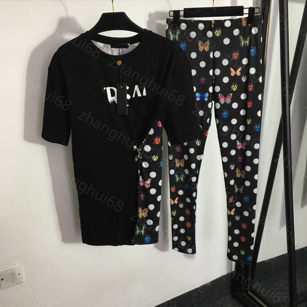 23ss womens designer clothing women tracksuit yoga suit butterfly beetle polka dot print pin embellished short sleeve t-shirt leggings set w, Gray
23ss womens designer clothing women tracksuit yoga suit butterfly beetle polka dot print pin embellished short sleeve t-shirt leggings set w, Gray