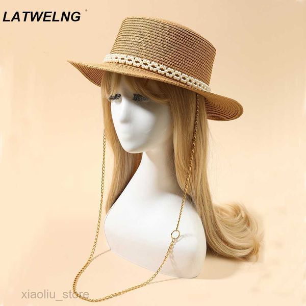 wide brim hats 2022 designer chain necklace sun hats with pearl for women summer foldable beach hats ladies fashion party hat wholesalesun b, Blue;gray
wide brim hats 2022 designer chain necklace sun hats with pearl for women summer foldable beach hats ladies fashion party hat wholesalesun b, Blue;gray