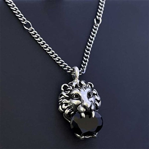 2023 s925 silver gujia black crystal old solid lion head necklace for men and women couples fashion ins same style
2023 s925 silver gujia black crystal old solid lion head necklace for men and women couples fashion ins same style