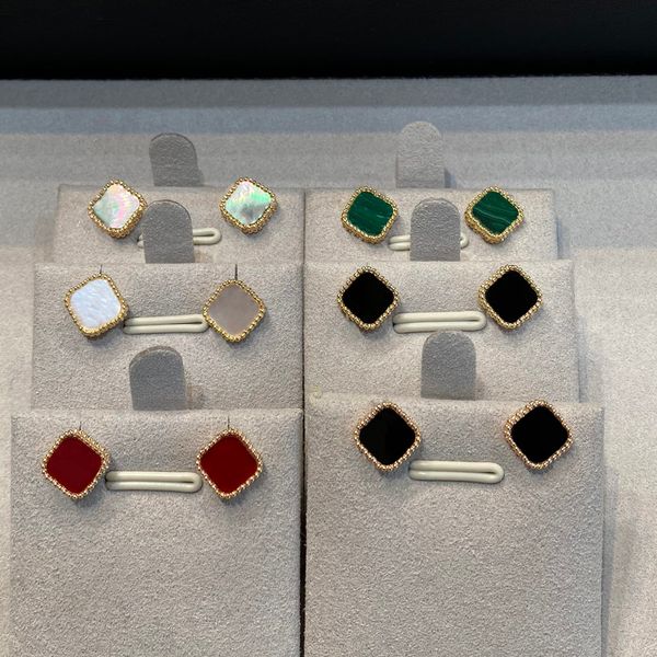 designer earrings luxury jewelry four-leaf clover braceletstud earrings back mother-of-pearl titanium plated agate for women&girls valentine, Golden
designer earrings luxury jewelry four-leaf clover braceletstud earrings back mother-of-pearl titanium plated agate for women&girls valentine, Golden