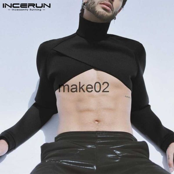men's plus tees polos fashion men crop solid turtleneck long sleeve casual irregular undershirt streetwear 2023 camisetas s5xl x0621, Black;brown
men's plus tees polos fashion men crop solid turtleneck long sleeve casual irregular undershirt streetwear 2023 camisetas s5xl x0621, Black;brown