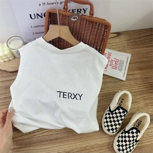 summer new boys' pure cotton tank children's fashion brand casual loose sleeveless shirt, Blue
summer new boys' pure cotton tank children's fashion brand casual loose sleeveless shirt, Blue
