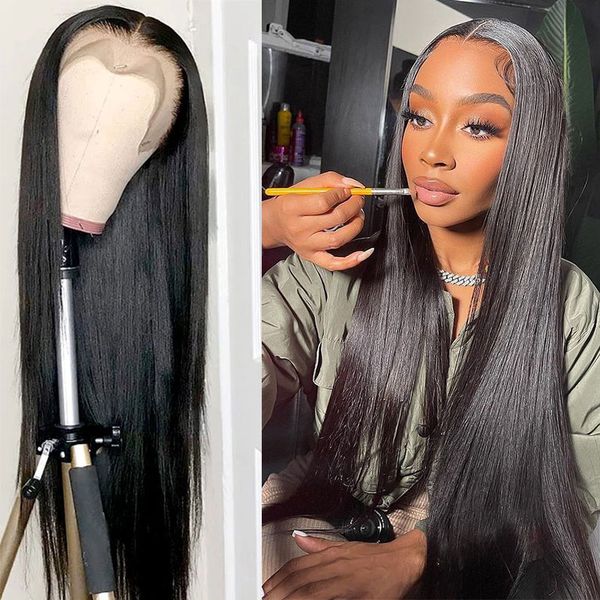 straight human hair wigs pre plucked human pre plucked 13x6 hd lace frontal wig for women, Black;brown
straight human hair wigs pre plucked human pre plucked 13x6 hd lace frontal wig for women, Black;brown