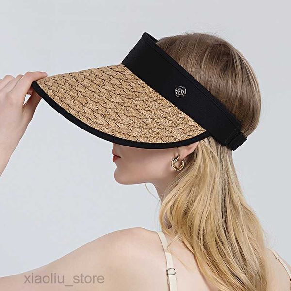 wide brim hats fashion foldable sun hat cap female summer 2022 outdoor casual anti uv cycling tennis visor hat straw empty hats for womensun, Blue;gray
wide brim hats fashion foldable sun hat cap female summer 2022 outdoor casual anti uv cycling tennis visor hat straw empty hats for womensun, Blue;gray
