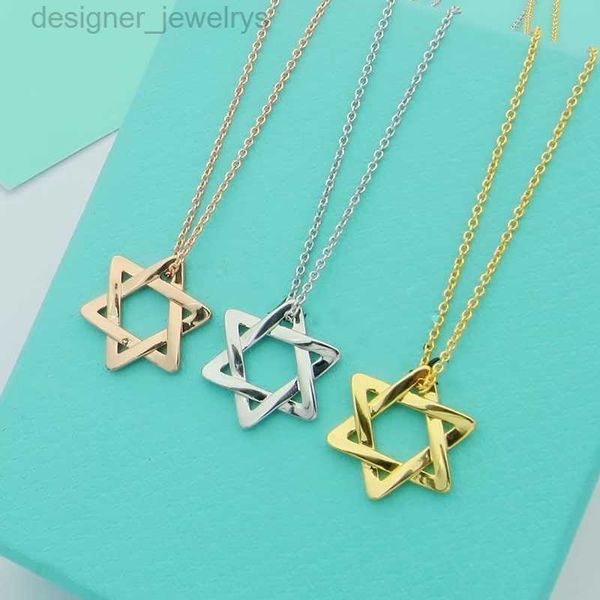 hexagram pendant necklace with diamonds designer jewelry womens necklaces as gift with blue box, Silver
hexagram pendant necklace with diamonds designer jewelry womens necklaces as gift with blue box, Silver