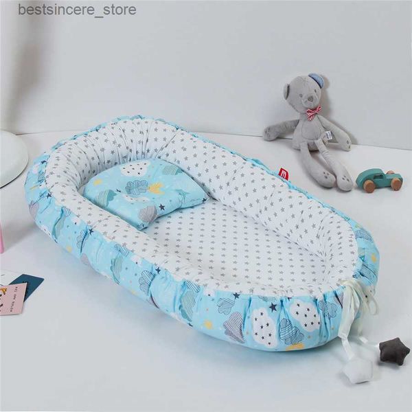portable newborn baby nest bed set with pillow baby's nursery cradle cushion travel outdoor bumper crib infant accesspories l230522
portable newborn baby nest bed set with pillow baby's nursery cradle cushion travel outdoor bumper crib infant accesspories l230522