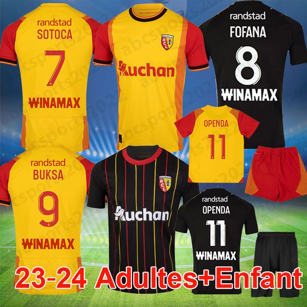 23 24 maillot rc lens soccer jerseys saint barbe special kits 2023 2024 ganago openda sotoca fortes da costa fofana football shirts buksa 20, Black;yellow
23 24 maillot rc lens soccer jerseys saint barbe special kits 2023 2024 ganago openda sotoca fortes da costa fofana football shirts buksa 20, Black;yellow