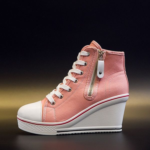 boots 2023 wedge canvas shoes woman platform vulcanized hidden heel height increasing casual female high help side zipper 230625, Black
boots 2023 wedge canvas shoes woman platform vulcanized hidden heel height increasing casual female high help side zipper 230625, Black