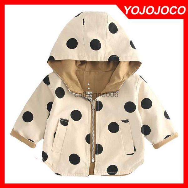 baby jacket baby girl windbreaker spring and autumn new children's polka dot double-sided wearing hooded jacket baby boy jacket l230625, White
baby jacket baby girl windbreaker spring and autumn new children's polka dot double-sided wearing hooded jacket baby boy jacket l230625, White