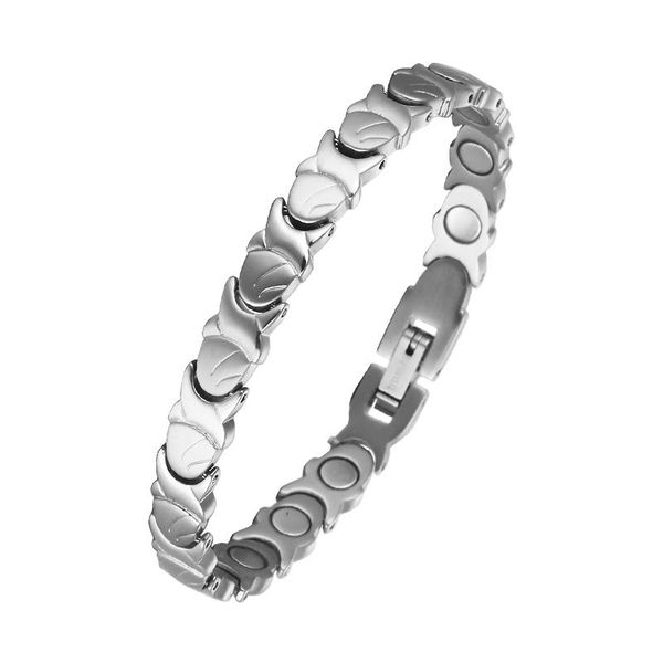 bangle 2020 moocare women fashion simple threecolor magnet magnetic therapy pure titanium bracelet, Black
bangle 2020 moocare women fashion simple threecolor magnet magnetic therapy pure titanium bracelet, Black