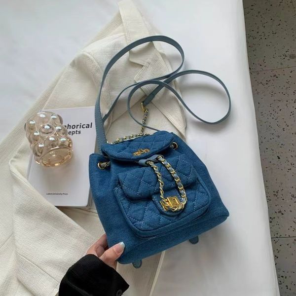 denim backpack women 2023 new fashion versatile lingge small backpack summer leisure travel backpack
denim backpack women 2023 new fashion versatile lingge small backpack summer leisure travel backpack