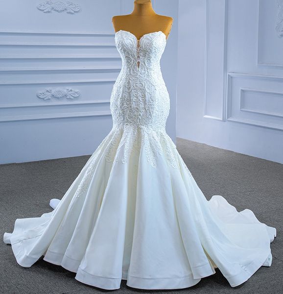 luxury mermaid wedding dress for women 2023 bride sweetheart beading embroidery lace up bridal gowns arabic dubai vestidos de noiva, White
luxury mermaid wedding dress for women 2023 bride sweetheart beading embroidery lace up bridal gowns arabic dubai vestidos de noiva, White
