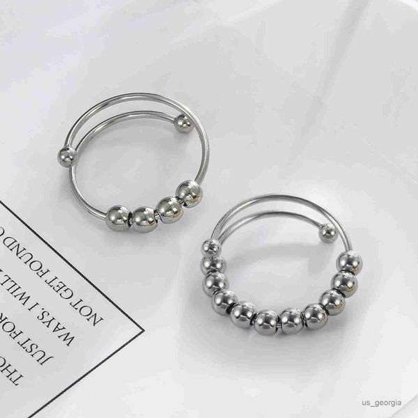 band rings skyrim stainless steel rotate beads anxiety rings adjustable stress relief fidget rings for women men 2023 fashion jewelry gift r, Silver
band rings skyrim stainless steel rotate beads anxiety rings adjustable stress relief fidget rings for women men 2023 fashion jewelry gift r, Silver