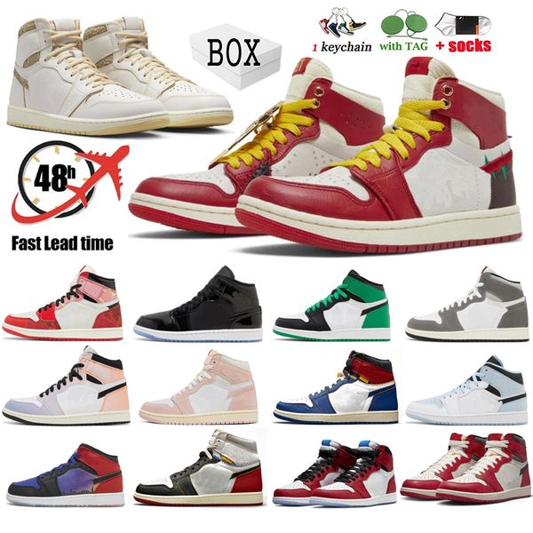2023 with box new jumpman 1 basketball shoes next chapter verse washed pink 1s lost found denim patent bred space jam dark mocha women mens
2023 with box new jumpman 1 basketball shoes next chapter verse washed pink 1s lost found denim patent bred space jam dark mocha women mens