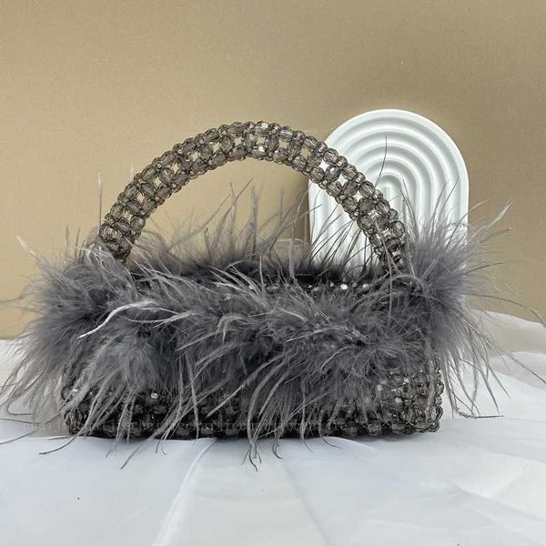 big ostrich hair handmade beaded bag autumn/winter dinner fashion feather handbag 230625
big ostrich hair handmade beaded bag autumn/winter dinner fashion feather handbag 230625