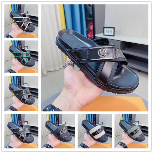2023 men slippers designer leather sandals izmir flip flop oran heritage calfskin sandals summer lazy large beach casual slides big sizes 38, Black
2023 men slippers designer leather sandals izmir flip flop oran heritage calfskin sandals summer lazy large beach casual slides big sizes 38, Black