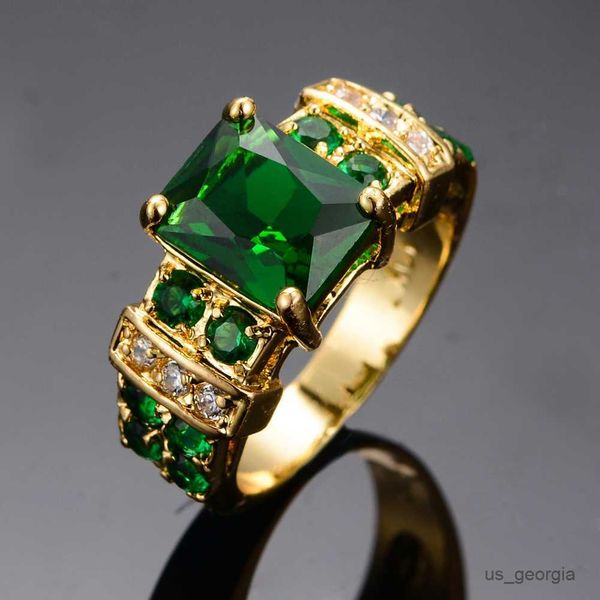 band rings vintage female big green crystal ring charm gold color wedding rings for women luxury square zircon stone engagement ring r230625, Silver
band rings vintage female big green crystal ring charm gold color wedding rings for women luxury square zircon stone engagement ring r230625, Silver