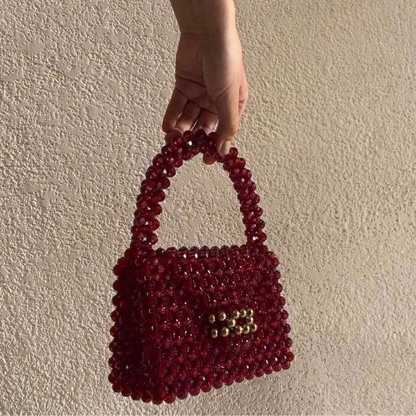 new summer handmade acrylic beaded bag weaving fashion trend casual versatile handbag 230625
new summer handmade acrylic beaded bag weaving fashion trend casual versatile handbag 230625