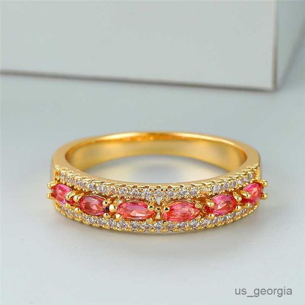 band rings luxury female small rose red crystal ring classic yellow gold color engagement ring dainty zircon wedding rings for women r230625, Silver
band rings luxury female small rose red crystal ring classic yellow gold color engagement ring dainty zircon wedding rings for women r230625, Silver