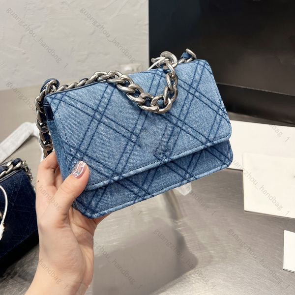 women blue denim flap bag designer handbags crossbody chain bag thread wallet purse bag
women blue denim flap bag designer handbags crossbody chain bag thread wallet purse bag