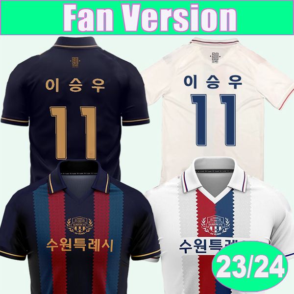 23 24 korea league suwon fc mens soccer jerseys home bule away white football shirt short sleeve uniforms, Black;yellow
23 24 korea league suwon fc mens soccer jerseys home bule away white football shirt short sleeve uniforms, Black;yellow