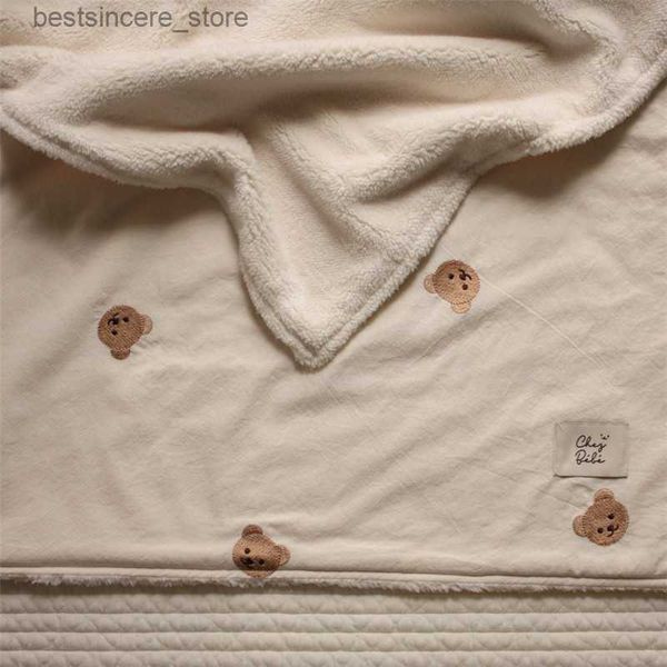 korean bear rabbit baby blanket throws coral fleece soft newborn infant swaddle wrap blanket bedding stroller cover l230522
korean bear rabbit baby blanket throws coral fleece soft newborn infant swaddle wrap blanket bedding stroller cover l230522