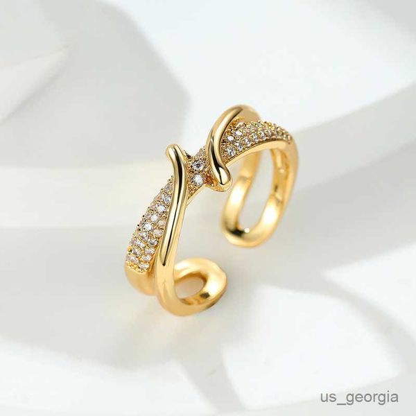 band rings trendy female crystal cross open ring classic gold color engagement ring dainty white zircon stone wedding rings for women r23062, Silver
band rings trendy female crystal cross open ring classic gold color engagement ring dainty white zircon stone wedding rings for women r23062, Silver