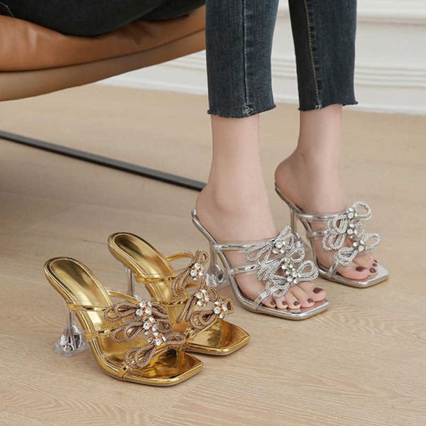 lady sandals for women new bow tie square toe open rhinestone wine cup large external wear high heel slippers, Black
lady sandals for women new bow tie square toe open rhinestone wine cup large external wear high heel slippers, Black