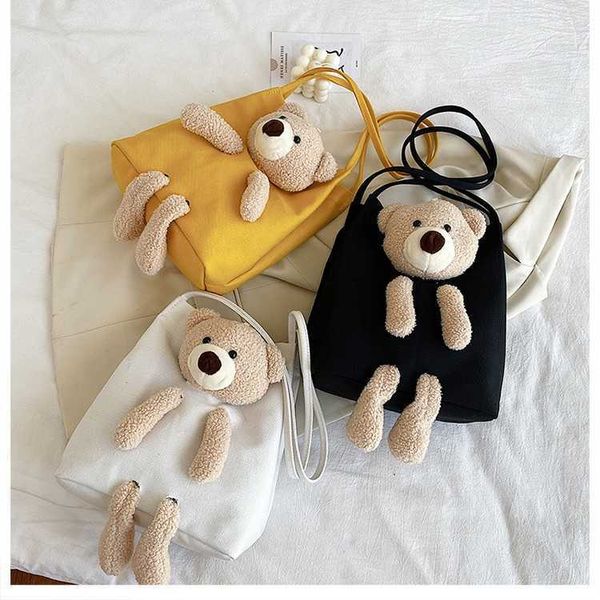 large capacity canvas bag women's handheld shoulder bag cute lamb fur bear pendant 2022 fashion korean crossbody bag
large capacity canvas bag women's handheld shoulder bag cute lamb fur bear pendant 2022 fashion korean crossbody bag