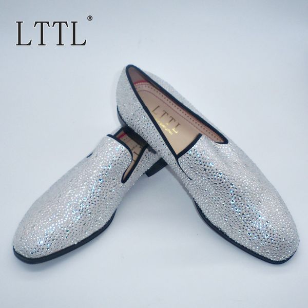 fashion white rhinestone loafers shining italian crystal shoes men handmade dress shoes mens flats wedding shoes, Black
fashion white rhinestone loafers shining italian crystal shoes men handmade dress shoes mens flats wedding shoes, Black