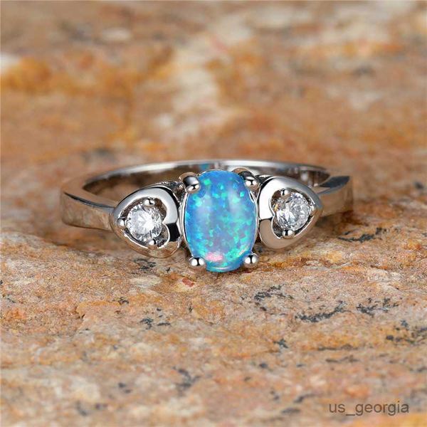 band rings cute female blue fire opal stone ring boho silver color heart ring jewelry vintage wedding engagement rings for women r230625
band rings cute female blue fire opal stone ring boho silver color heart ring jewelry vintage wedding engagement rings for women r230625