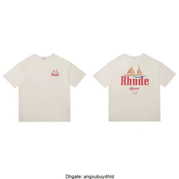 designer fashion clothing tees tshirts sailing print high street loose oversize couple wear men's women's trend brand rhude t-shir, White;black
designer fashion clothing tees tshirts sailing print high street loose oversize couple wear men's women's trend brand rhude t-shir, White;black