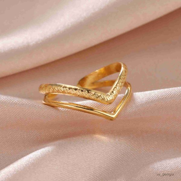 band rings skyrim minimalist v shape double layers rings women stainless steel open finger ring band 2023 kpop jewelry gift wholesale r23062, Silver
band rings skyrim minimalist v shape double layers rings women stainless steel open finger ring band 2023 kpop jewelry gift wholesale r23062, Silver