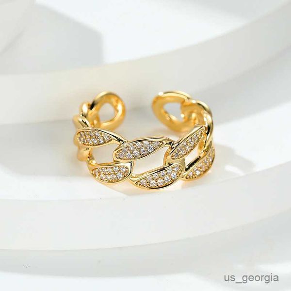 band rings trendy female hollow chain open ring classic gold color engagement ring dainty white zircon stone wedding rings for women r230625, Silver
band rings trendy female hollow chain open ring classic gold color engagement ring dainty white zircon stone wedding rings for women r230625, Silver