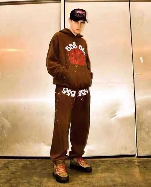 young thug foam print sp5der 555555 hoodies pullover set brown fashion tracksuit spider web hoody sweatshirt sweatpants suit yh, Black
young thug foam print sp5der 555555 hoodies pullover set brown fashion tracksuit spider web hoody sweatshirt sweatpants suit yh, Black