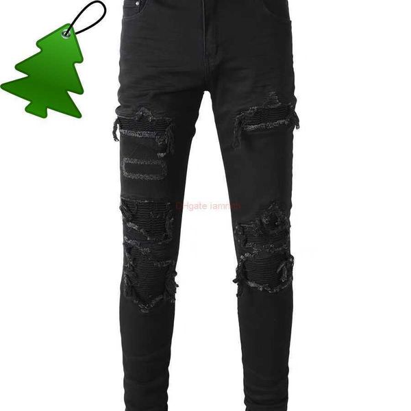 designer clothing amires jeans denim pants amies trendy high street youth elastic slim fit jeans black cat beard false hole small feet pants, Blue
designer clothing amires jeans denim pants amies trendy high street youth elastic slim fit jeans black cat beard false hole small feet pants, Blue